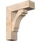 Ekena Millwork Merced Block Smooth Bracket w/ Offset Brace, Douglas Fir, 7 1/2"W x 24"D x 28"H BKT0806X24X28MRC05SDF - alternate 1